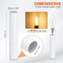 5" 10Pcs E12 Bulb PATIKIL Tall Candle Covers Sleeves, Metal Chandelier Socket Sleeves with Insulation Heat Shrinkable