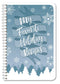 BookFactory Holiday Recipe Book/My Favorite Holiday Recipes/Fill in Recipe Journal, 100 Pages, 6" x 9"