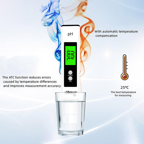 Water Tester pH Meter: Digital pH Meter 0.01 High Accuracy Water Quality Tester for Drinking, Pool, Aquarium