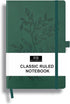 RICCO BELLO Classic College Ruled Notebook, Faux Leather Hardcover Journal for Work, 192 Lined Pages, 5.7 x 8.4-Inches