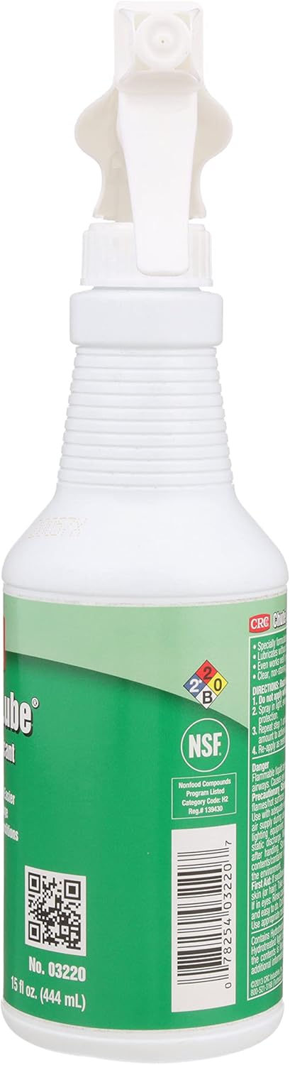 03220 15 Oz., Package CRC Chute Lube Lubricant FL Silicone Lubricant Spray for Handling Equipment