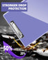 Clearview Clipboard with 2 Storage, Heavy Duty Dry Erase 8.5x11 Clipboards with Pen Holder, Light Purple