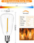 SUNSGNE 25Pack LED String Light Bulbs, ST38 Shatterproof Replacement Bulbs for Outdoor String Lights, 0.6Watt Equvanlent to 5Watt Incandescant Bulbs, Not for Solar, E12 Screw Base, Warm White by SUNSGNE