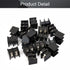 Fielect 20Pcs 300V 25A 10mm Pitch 2P PCB Screw Terminal Block Connector, Black