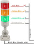Led Signal Tower Stack Lights, Industrial Signal Warning Column Lamp, Andon Lights with Rotatable Base, 12V 24V DC