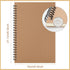 Epakh 22 Packs A5 Spiral Notebook, Hard Cover, Wide Ruled, 50 Sheets, 8.3 x 5.5 Inches, Brown