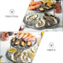 2pcs UPKOCH Stainless Steel Seafood Display Rack Food Tray Holder for Home and Restaurant Creative Seafood Stand