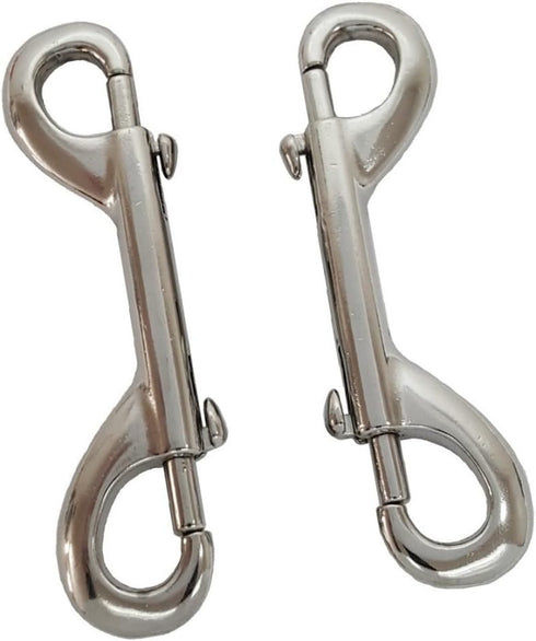 2 Pack Double Ended Bolt Snap, 4-3/4" Long Trigger Hook for Horse and Pets