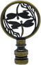 HAJXZH 1 PCS Lamp Finials Decorative Double Dragonfly Lampshade Top Harp Top for