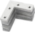 Orgrimmar 36 PCS Metal Corner Brace Plates, L Shaped Flat Repair Brackets 50mmx50mmx1mm