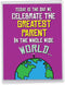 NobleWorks Jumbo Happy Father's Day Card (8.5 x 11 Inch) - Funny Cartoons, Dad Humor Greeting Notecard - Greatest Parent