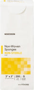 McKesson Non-Woven Sponges, Non-Sterile, 4-Ply, 3 in x 3 in, 200 Per Pack