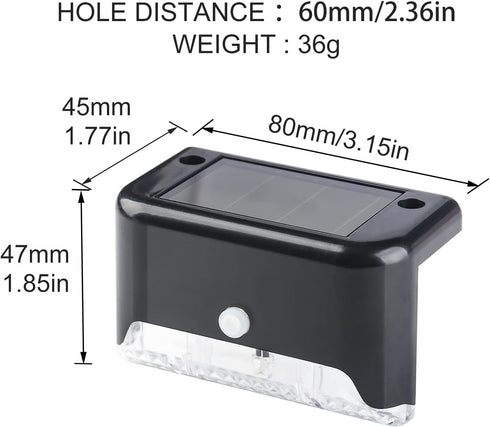 Solar Pool Light Cold White, 8 Pack Waterproof LED Deck Lights for Outdoor Pathway, Stairs, Fence