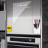 Magnetic Dry Erase Board Menu, Clear Acrylic Whiteboard Menu 17"x12" with 4 Dry Erase Markers