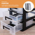 Cabilock Storage Drawers Desk Organizer with 5 Clear Plastic Drawers, Mini Storage Bin for Craft and Stationery