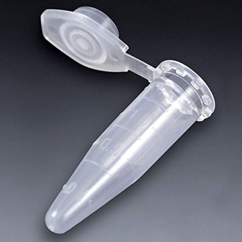 Globe Scientific 111562 Polypropylene Graduated Microcentrifuge Tube with Snap Cap, 1.5ml Capacity, Natural, RNase Free, DNase Free (Pack of 500)