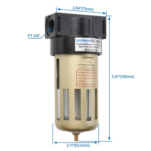 Baomain Pneumatic Component Filter BF 3000 for Air Source Treatment