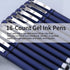 Lin.Pen 1.0mm Black Gel Pens, 2-in-1 stylus gel pen, Gel Ink Rollerball Pens for Office, Black gel ink(18 Pack-blue), Dark blue by NC