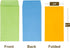ESSENTIAL #1 120 Pieces Cash Envelopes, 3.5" x 6.7" with Gummed Flap for Home and Office Use (Assorted)