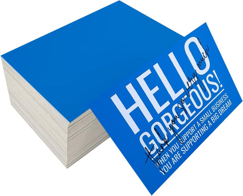RXBC2011Sky 2x3.5"" 100 Count, Blue Elegance Thank You Cards - - SKYBLUE