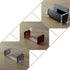 Enyuwlcm Acrylic Desktop Business Card Holder Display for Desk – Elegant Business Card Stand for Office, Red/Clear with