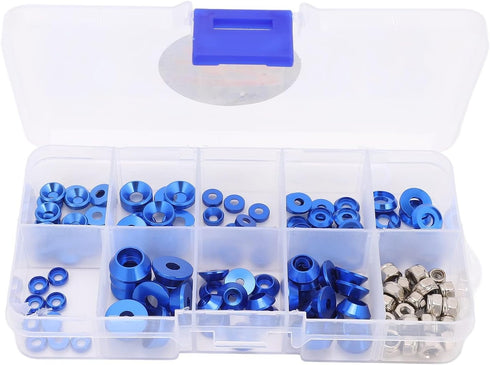 HERCHR Aluminum Alloy Cone Cup Head Screw Gasket Washer, Counterbore Washers, Gaskets, Cup Shim, Conical Washer