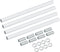 VIAPUICE Lighting Fixture Downrods M10 x 7.9'', 4 Set Threaded Extension Rod Lamp