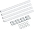 VIAPUICE Lighting Fixture Downrods M10 x 7.9'', 4 Set Threaded Extension Rod Lamp