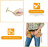 LANDIBO 6-in-1 Hammer Hammer Micro Mini Multifunctional Anti-Corrosion and Anti-Rust Copper and Screwdriver Hand Tool