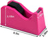 IHOMECOOKER Desktop Tape Dispenser Adhesive Roll Holder (Fits 1" & 3" Core) with Weighted Nonskid Rose red by ihomecooker