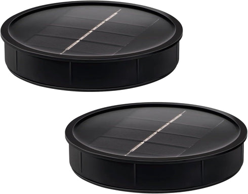 2 Pack Solar Lights,Top Panel Lights 4'' W for Solar Floor Lamps