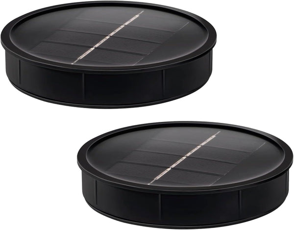 2 Pack Solar Lights,Top Panel Lights 4'' W for Solar Floor Lamps