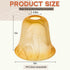 1 E26 1-5/8'' Teenyyou Pcs Bell Shaped Glass Lamp Shade Replacement Globe Ceiling Fan Light Cover with Fitter Opening