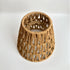 Set 2 5.5" 5.9" 2.76", of Boho Small Rattan Bell Lamp Shade x Handwoven Barrel Rattan Chandelier Shades Replacement