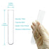 10pcs 60ml Glass Test Tubes, 25x150mm Borosilicate Glass for Scientific Experiments and Decorations