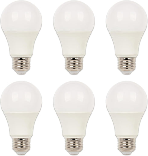 Westinghouse 5229120 A19 Daylight LED Light Bulb 14 Watt (100 Watt Equivalent), Medium Base, 6 Pack