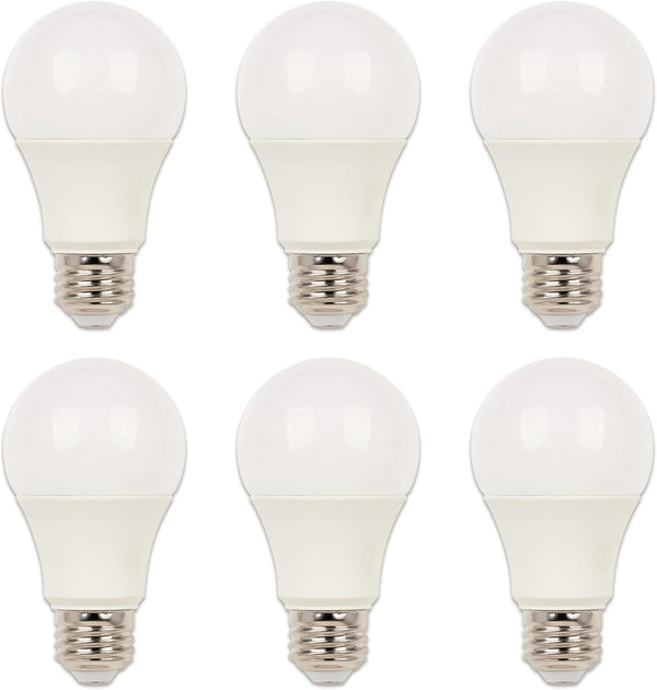 Westinghouse 5229120 A19 Daylight LED Light Bulb 14 Watt (100 Watt Equivalent), Medium Base, 6 Pack
