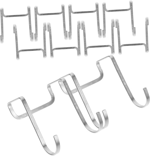 10Pcs Stainless Steel Bedside Cabinet Door Hooks Hook Hangers for Closet Towel