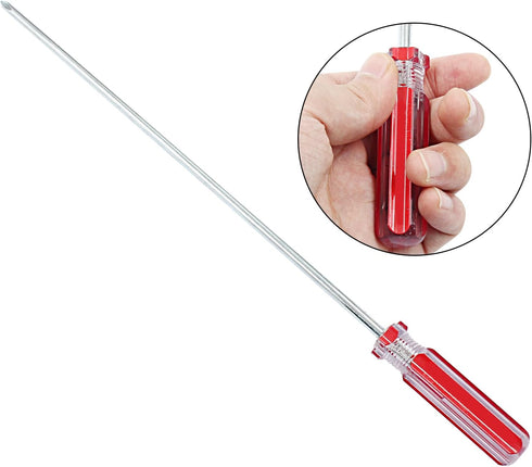 10 Inch Phillips Screwdriver, Extra Long Shaft Cross Head Screwdriver #1 with Magnetic Tip for Home Improvement