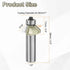 45 1/2 Inch 5/16" HARFINGTON Degree Chamfer Router Bit Shank Cutting Edge Carbide Tip with Bearing for Woodworking