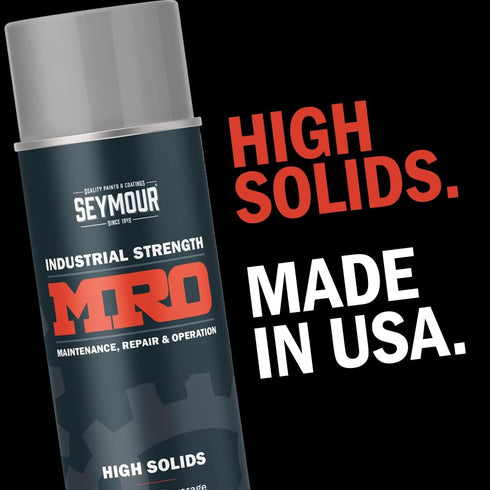SEYMOUR 620-1418 Industrial MRO High Solids Spray Paint, Light Machinery Gray 16 Ounce
