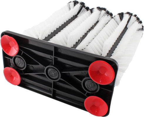 3 Commercial 10.2"x7.3"x3.7" Bonsicoky Long Brush Bar Glass Washer with Suction Base, Brush Cleaner Bristle Brush