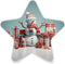 ALAZA 3D Snowman Merry Christmas Star Shaped LED Night Light Dusk to