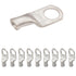 SELTERM 10pcs 8 AWG-3/8 Stud Tinned Copper Wire Lugs, Heavy Duty Battery Cable Ends, UL Marine Grade Connectors