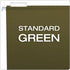 Pendaflex Hanging File Folders - 100 Pack of Green File Folders, 1/5 Cut Tabs, Adjustable Tabs, Bulk File Folders for