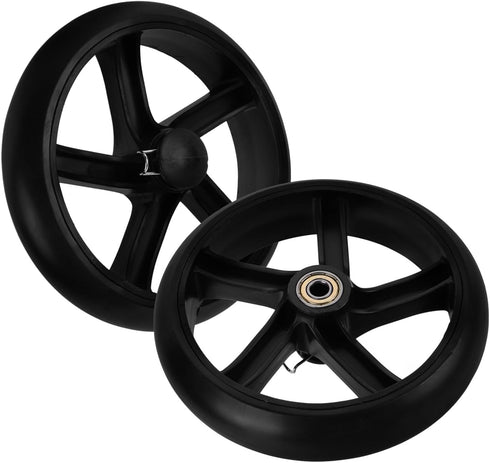 Unomor 2pcs Heavy Duty Laundry Cart Wheels Rolling Shopping Cart Wheel Replacement