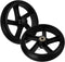 Unomor 2pcs Heavy Duty Laundry Cart Wheels Rolling Shopping Cart Wheel Replacement