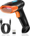 KUIIYER Bluetooth Barcode Scanner, Wireless 2D QR 1D Handheld Barcode Reader, Plug & Play for Warehouse, Library