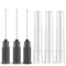 100Pcs 22 Gauge 1 Inch Luer Lock for Industrial Lab, Measuring and Plants, Individually Sealed