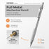 Nicpro 2 PCS Mechanical Pencil 0.5mm & 0.7mm with Case - MP1000 Metal Artist Pencil Set with Lead Refills and Erasers